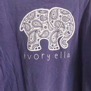 Purple Ivory Ella long sleeve tee